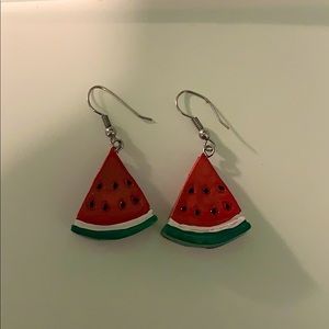 cute watermelon earrings
